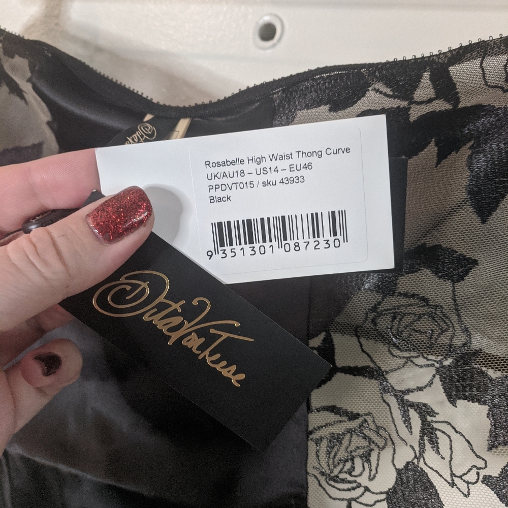 Dita Von Teese Rosabelle High Waist Thong NWT 18 - Picture 5 of 16